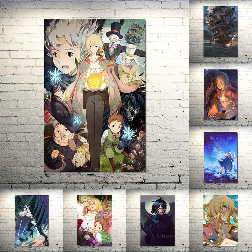 Nordic Picture Home Decor Canvas Howl No Ugoku Shiro Howl's Moving Castle Anime Manga Painting Wall Art Print Poster Living Room
Nordic Picture Home Decor Canvas Howl No Ugoku Shiro Howl's Moving Castle Anime Manga Painting Wall Art Print Poster Living Room