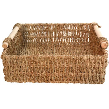 Straw Basket Wooden Handle Home Funny Decor Simple Desktop Basket Cosmetics Storage Basket for Sundries
Straw Basket Wooden Handle Home Funny Decor Simple Desktop Basket Cosmetics Storage Basket for Sundries