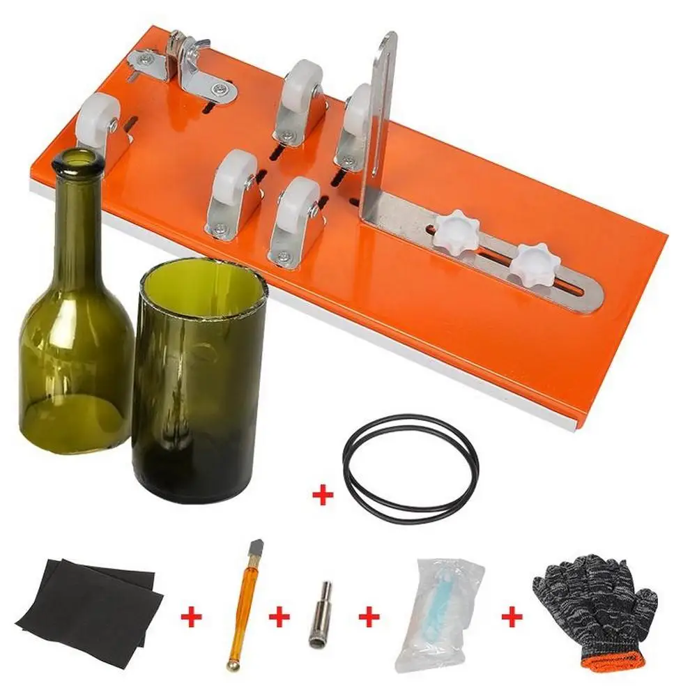 6PCs Glass Bottle Cutter DIY Machine for Cutting Wine Beer Whiskey Alcohol Champagne Craft Gloves Glasses Accessories Tool Kit
6PCs Glass Bottle Cutter DIY Machine for Cutting Wine Beer Whiskey Alcohol Champagne Craft Gloves Glasses Accessories Tool Kit
