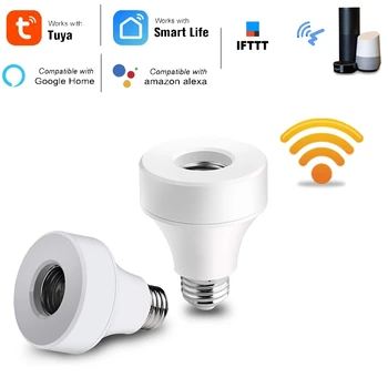 2 Pack Wifi Smart Bulb Socket Compatible with E26 E27, WiFi Light Bulb Base Adapter Work with Alexa/Google Home/IFTTT, No Hub Re
2 Pack Wifi Smart Bulb Socket Compatible with E26 E27, WiFi Light Bulb Base Adapter Work with Alexa/Google Home/IFTTT, No Hub Re