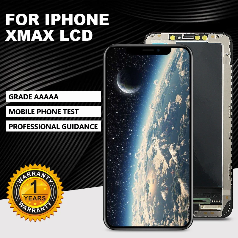 GradeAAAAA For iPhone Xs MAX LCD Display For TFT OLED OEM Touch Screen With Digitizer Replacement Assembly Parts Black
GradeAAAAA For iPhone Xs MAX LCD Display For TFT OLED OEM Touch Screen With Digitizer Replacement Assembly Parts Black