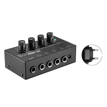 HA400 4 Channels Mini Stereo Headphone Amplifier with Power Adapter US/UK/EU/AU 
HA400 4 Channels Mini Stereo Headphone Amplifier with Power Adapter US/UK/EU/AU