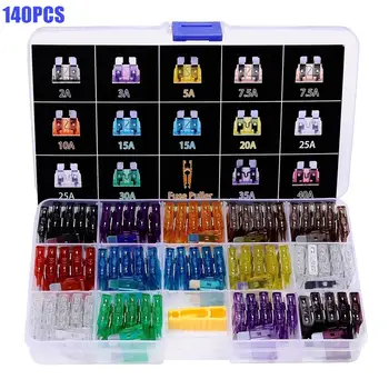 140Pcs/Set Standard Automotive Fuses Defining Fuse 2A 3A 5A 7.5A 10A 15A 20A 25A 30A 35A 40A WHShopping
140Pcs/Set Standard Automotive Fuses Defining Fuse 2A 3A 5A 7.5A 10A 15A 20A 25A 30A 35A 40A WHShopping