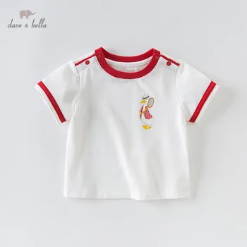 DBS12681 dave bella baby boys summer infant baby fashion t-shirt toddler top children high quality tees beige clothes 
DBS12681 dave bella baby boys summer infant baby fashion t-shirt toddler top children high quality tees beige clothes
