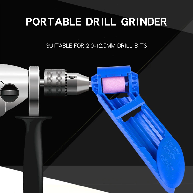 Portable Drill Bit Sharpener 2-12.5mm Corundum Grinding Wheel Tool Drill Bit Powered Tool Accessories Sharpening Drills Machine
Portable Drill Bit Sharpener 2-12.5mm Corundum Grinding Wheel Tool Drill Bit Powered Tool Accessories Sharpening Drills Machine