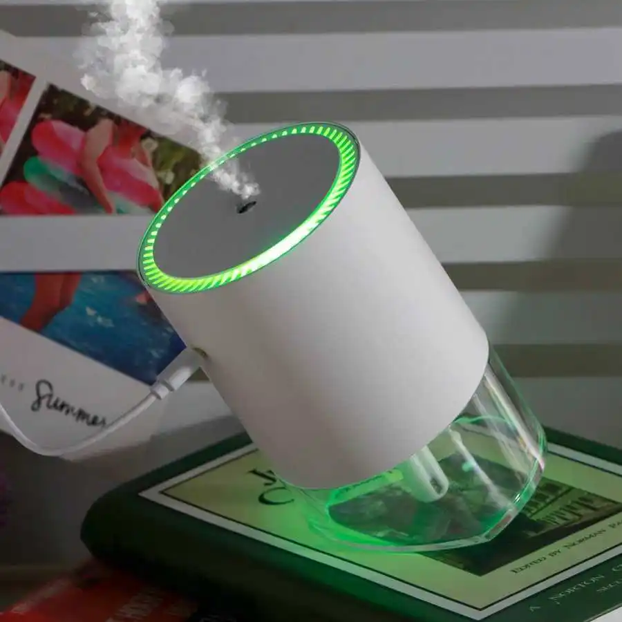 Mute Ultrasonic Air Humidifier 350ml Desktop Aroma Essential Oil Diffuser Home Mist Maker USB Charging with LED Night Light
Mute Ultrasonic Air Humidifier 350ml Desktop Aroma Essential Oil Diffuser Home Mist Maker USB Charging with LED Night Light