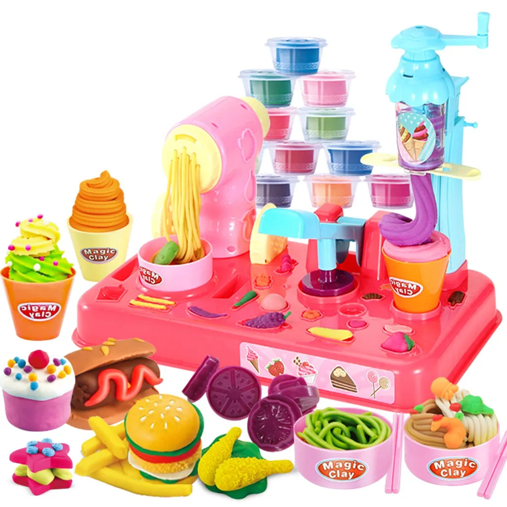 DIY Playdough Clay Dough Plasticine Ice Cream Machine Mould Play Kit DIY Toy Handmade Noodle Maker Kitchen Toy Kids Gift
DIY Playdough Clay Dough Plasticine Ice Cream Machine Mould Play Kit DIY Toy Handmade Noodle Maker Kitchen Toy Kids Gift