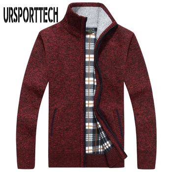 URSPORTTECH Brand Knitted Cardigan Sweater Men Coat Casual Stand Collar Male Jacket Coats Fashion Men Knitting Sweater Plus Size
URSPORTTECH Brand Knitted Cardigan Sweater Men Coat Casual Stand Collar Male Jacket Coats Fashion Men Knitting Sweater Plus Size