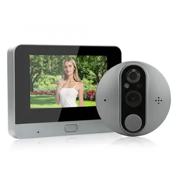 4.3 Inch 720P HD WiFi Smart Doorbell Camera Peephole 4.3in 720P HD WiFi Smart Door Viewer 2-Way Intercom Night Vision Doorbell
4.3 Inch 720P HD WiFi Smart Doorbell Camera Peephole 4.3in 720P HD WiFi Smart Door Viewer 2-Way Intercom Night Vision Doorbell