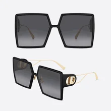 

Women Sunglasses Acetate UVA/UVB Oversized Square Frame Luxury Brand Hot Sale Model Anti-reflective Sun Glasses
