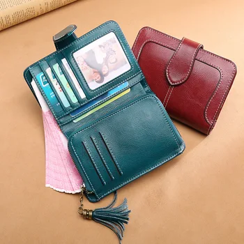 Wallet Women's Short Style Multi-Function Coin Purse Leather Women's Small Wallet 2019 New Style Wallet 
Wallet Women's Short Style Multi-Function Coin Purse Leather Women's Small Wallet 2019 New Style Wallet