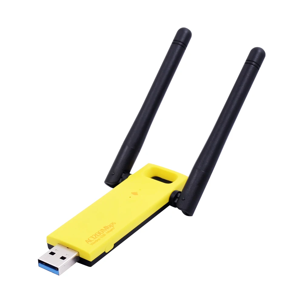 USB WIFI Adapter AC1200 Long Range Stable Signal Wireless USB3.0 Dongle with Dual Antenna for PC Computer
USB WIFI Adapter AC1200 Long Range Stable Signal Wireless USB3.0 Dongle with Dual Antenna for PC Computer