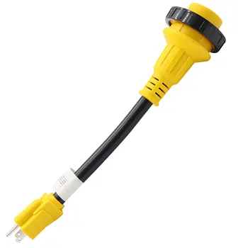 Trailer Dogbone Heavy Duty RV Power Cord Plug Adapter, 15Amp Male to 30Amp Female Dogbone RV Locking Connector Adapte
Trailer Dogbone Heavy Duty RV Power Cord Plug Adapter, 15Amp Male to 30Amp Female Dogbone RV Locking Connector Adapte