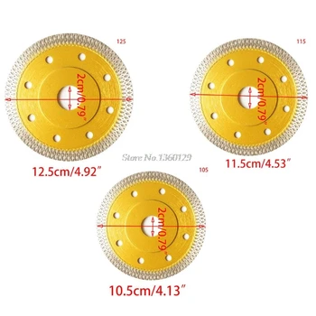 105/115mm/125mm Ceramic Circular Disc Saw Blade Thin Diamond Porcelain Blade Cutting Blade for Cutting Tiles Grinder Dropship
105/115mm/125mm Ceramic Circular Disc Saw Blade Thin Diamond Porcelain Blade Cutting Blade for Cutting Tiles Grinder Dropship