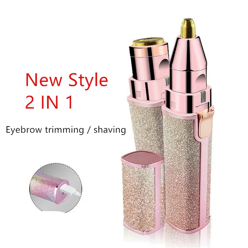 Protable 2 IN 1 Electric Epilator Eyebrow Trimmer Female Body Facial Lipstick Shape Hair Removal Women Painless Razor Shaver
Protable 2 IN 1 Electric Epilator Eyebrow Trimmer Female Body Facial Lipstick Shape Hair Removal Women Painless Razor Shaver