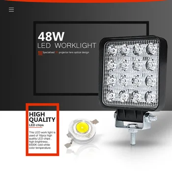 4 inch 42W 48W LED Work Light Offroad Car 4WD Truck Tractor Boat Trailer 4x4 ATV SUV 12 24V Spot Flood 4.2'' LED Driving Light
4 inch 42W 48W LED Work Light Offroad Car 4WD Truck Tractor Boat Trailer 4x4 ATV SUV 12 24V Spot Flood 4.2'' LED Driving Light