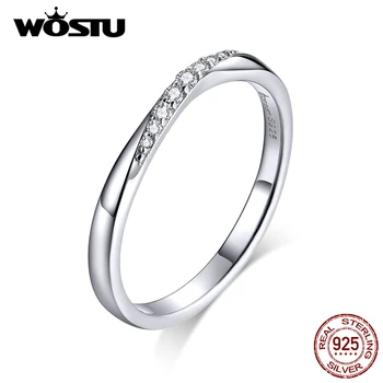 WOSTU Hot Fashion 925 Sterling Silver Shining Zirconia Rings For Women Wedding Engagement Simple Ring 925 Jewelry FNR095
WOSTU Hot Fashion 925 Sterling Silver Shining Zirconia Rings For Women Wedding Engagement Simple Ring 925 Jewelry FNR095