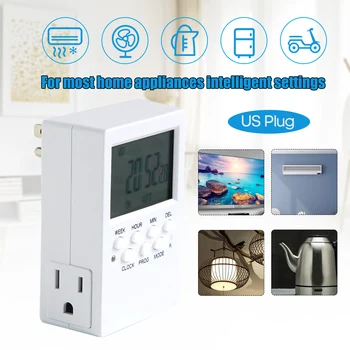 New Electronic Digital Timer Socket Countdown Time Setting Switch Plug-in Programmable Time Controller Intelligent Timing Socket
New Electronic Digital Timer Socket Countdown Time Setting Switch Plug-in Programmable Time Controller Intelligent Timing Socket