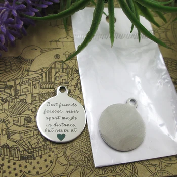 20pcs--"Best Friends Forever, Never Apart maybe.."stainless steel charms 5 styles for choosing DIY Charms for necklace bracelets 
20pcs--"Best Friends Forever, Never Apart maybe.."stainless steel charms 5 styles for choosing DIY Charms for necklace bracelets
