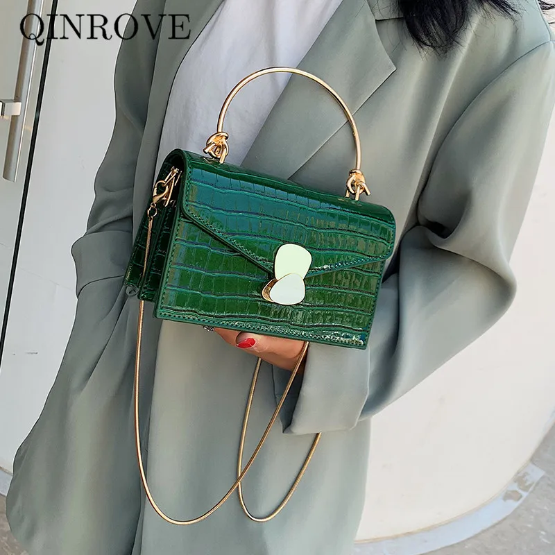 Vintage Women Shoulder-bags Handbags Alligator-Pattern PU Leather Ladies Messenger-bag Metal Chains Casual Retro Bag Soft
Vintage Women Shoulder-bags Handbags Alligator-Pattern PU Leather Ladies Messenger-bag Metal Chains Casual Retro Bag Soft