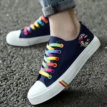 Women Casual Shoes Spring and Summer Ladies Lace-up Canvas Shoes Female Breathable Light Sneakers Basket Tenis Feminino
Women Casual Shoes Spring and Summer Ladies Lace-up Canvas Shoes Female Breathable Light Sneakers Basket Tenis Feminino