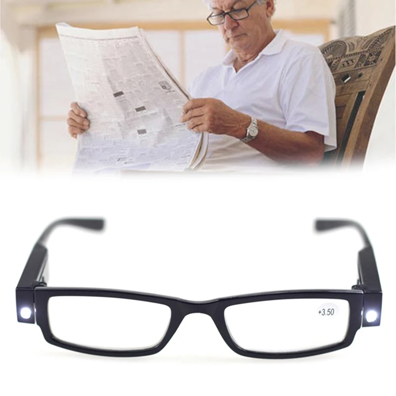 Светодиодные увеличительные очки для чтения с подсветкой лупа LHB99 | Электроника