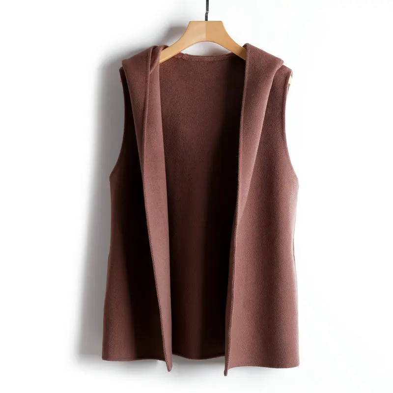 Hooded Double-Sided Cashmere Wool Waistcoat Women's Korean-style 2019 Spring New Style Korean-style Simple High-End Woolen Jacke
Hooded Double-Sided Cashmere Wool Waistcoat Women's Korean-style 2019 Spring New Style Korean-style Simple High-End Woolen Jacke