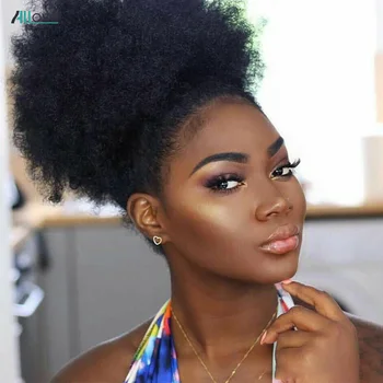 Allove Lady Beauty Drawstring Afro Kinky Curly Ponytail Hair Extension African American Remy Hair Ponytail Hair Short Afro Pony
Allove Lady Beauty Drawstring Afro Kinky Curly Ponytail Hair Extension African American Remy Hair Ponytail Hair Short Afro Pony