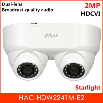 Dahua 2MP Starlight HDCVI Camera IR Dual lens Broadcast quality audio Smart IR 30m HAC-HDW2241M-E2 Waterproof IP67 CCTV system 
Dahua 2MP Starlight HDCVI Camera IR Dual lens Broadcast quality audio Smart IR 30m HAC-HDW2241M-E2 Waterproof IP67 CCTV system