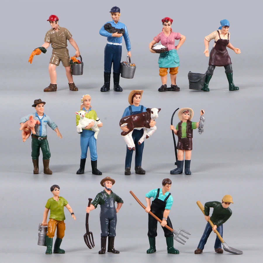 New Farmer People Model Simulation Farm Staff Feeder Veterinary Worker Action Figures Figurines Model Educational Kids Toys
New Farmer People Model Simulation Farm Staff Feeder Veterinary Worker Action Figures Figurines Model Educational Kids Toys