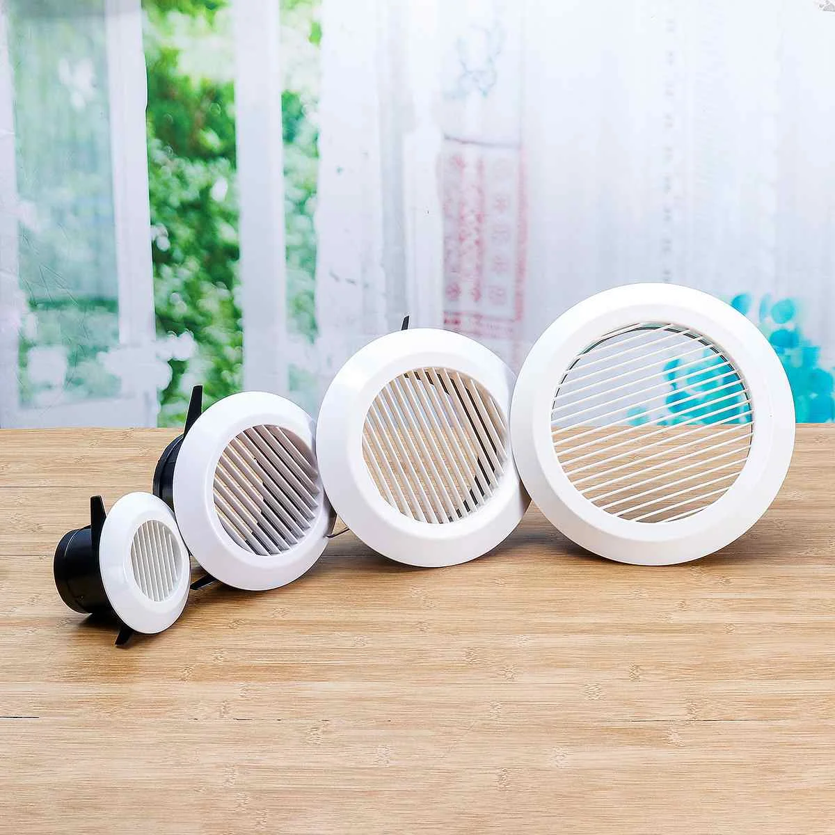 Air Vent Ventilation Grille Grid Air Vent Round Louver Grille Cover Grate Ventilator for Kitchen Bathroom Ventilation 75-200mm 
Air Vent Ventilation Grille Grid Air Vent Round Louver Grille Cover Grate Ventilator for Kitchen Bathroom Ventilation 75-200mm
