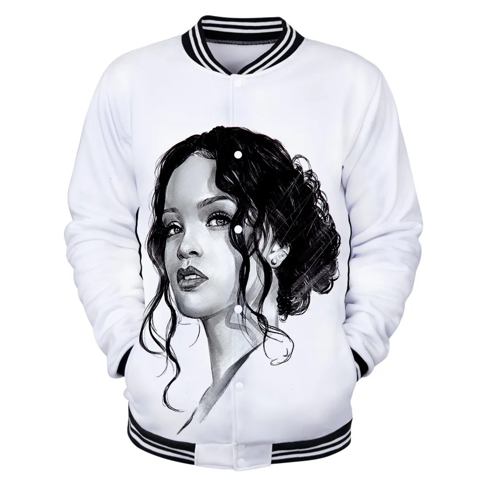 For Fashion Rihanna Europe And America 3D Baseball Uniform Origional Cardigan Baseball Uniform Jacket
For Fashion Rihanna Europe And America 3D Baseball Uniform Origional Cardigan Baseball Uniform Jacket