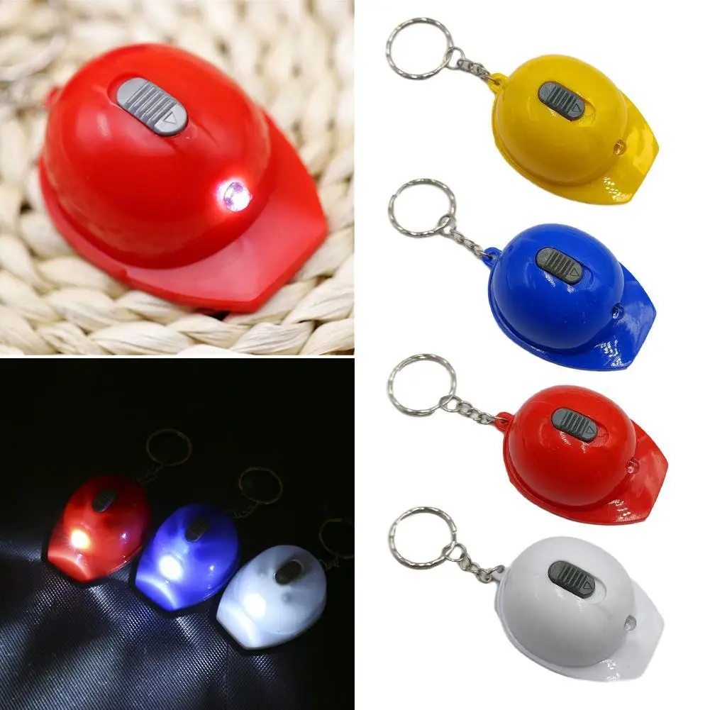 1pc Mini LED Helmet Shape Beer Bottle Opener Tool Gadgets Accessories Cool Ring Keychain Corkscrew 4 Colors