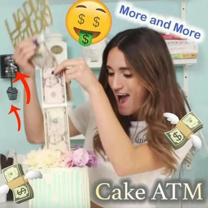 Creative ATM Draft Box Money Draw Box Cake Decorating Accessories Eco-Friendly Delicate Toy Distribution Material
Creative ATM Draft Box Money Draw Box Cake Decorating Accessories Eco-Friendly Delicate Toy Distribution Material