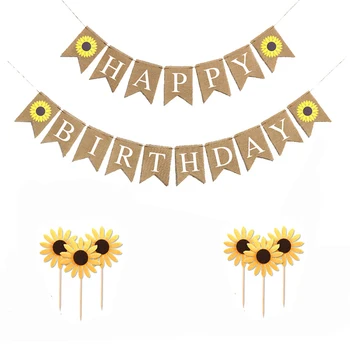 Flag Sunflower Garland Banner Party Birthday Pull Flag Cake Insert Card Happy Birthday Letter Banner Decoration Supplies 
Flag Sunflower Garland Banner Party Birthday Pull Flag Cake Insert Card Happy Birthday Letter Banner Decoration Supplies