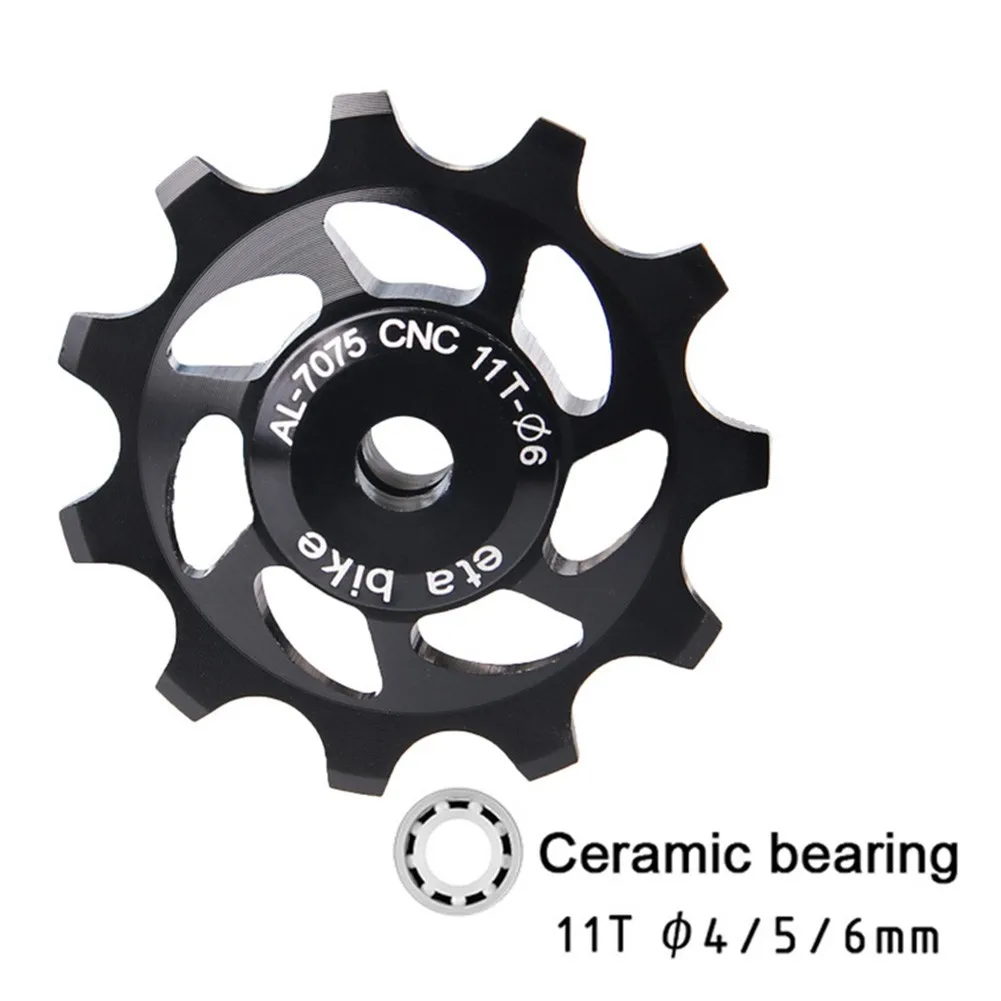 Mountain Road Bicycle Transmission Rear Derailleur Guide Wheel Large Bearing 11T Tooth Aluminum Alloy CNC Bearing Bearing Guide
Mountain Road Bicycle Transmission Rear Derailleur Guide Wheel Large Bearing 11T Tooth Aluminum Alloy CNC Bearing Bearing Guide
