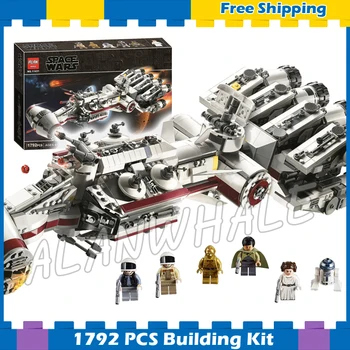1792pcs Space Wars Tantive IV Starship Imperial Destroyer C-3PO R2-D2 droid 11431 Model Building Blocks Boy Compatible With
1792pcs Space Wars Tantive IV Starship Imperial Destroyer C-3PO R2-D2 droid 11431 Model Building Blocks Boy Compatible With