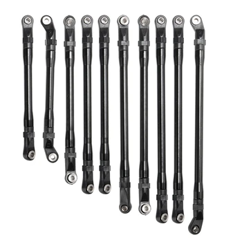 10Pcs/Set Black CNC Alloy Rod Link Linkage Set for Axial SCX10 II 90046 1/10 RC Crawler
10Pcs/Set Black CNC Alloy Rod Link Linkage Set for Axial SCX10 II 90046 1/10 RC Crawler