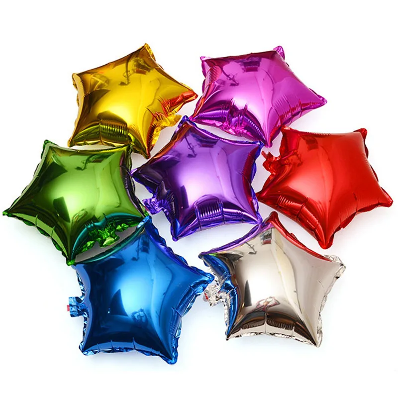 

10pcs/lot 18inch Star Heart Foil Balloons Wedding Birthday Party Backdrop Decor Air Inflatable Globos Child Gift Toy SupplIers