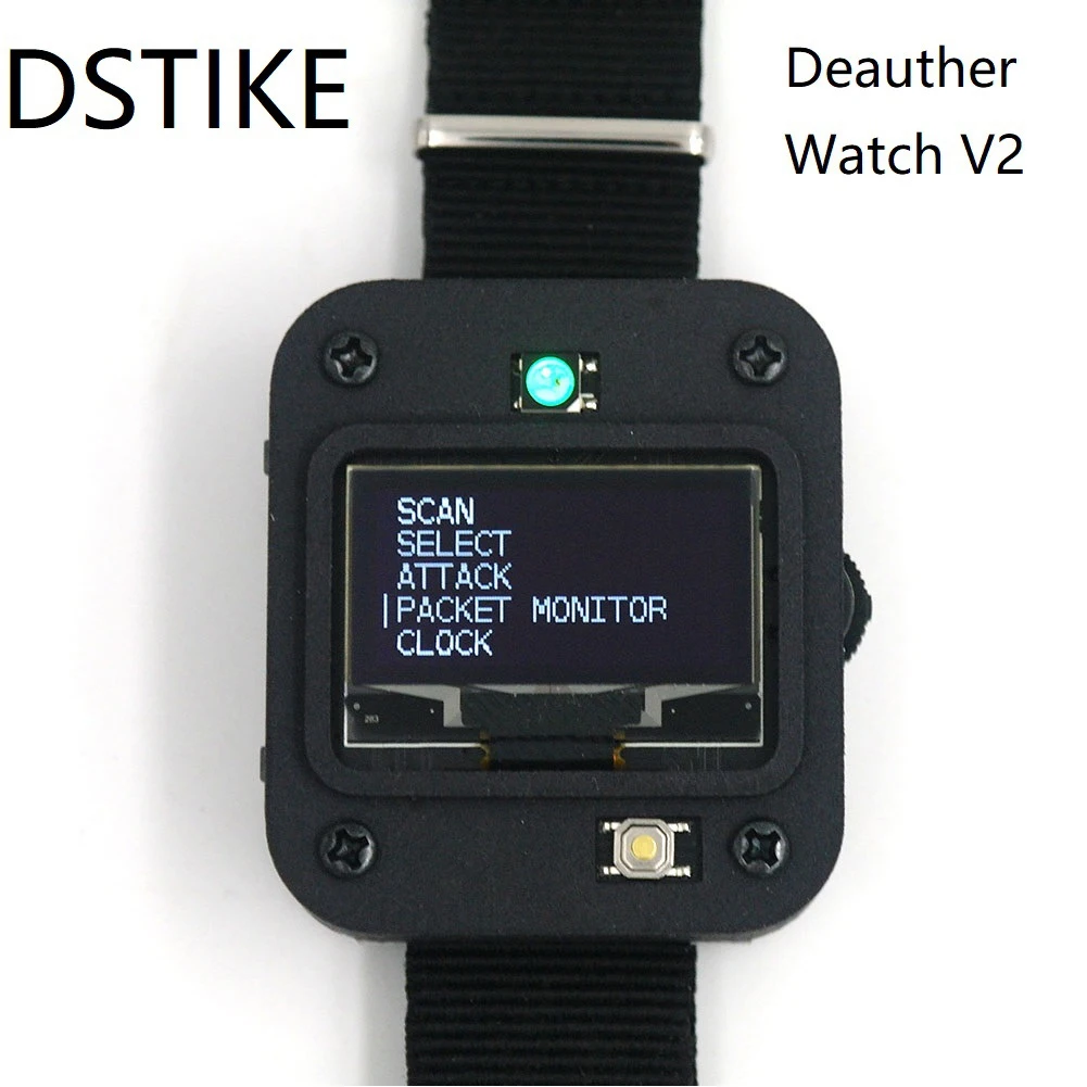 For Dstike WiFi Deauther Smart Watch Wristband Development Board OLED Display ESP8266 Development Board Smart Board
For Dstike WiFi Deauther Smart Watch Wristband Development Board OLED Display ESP8266 Development Board Smart Board