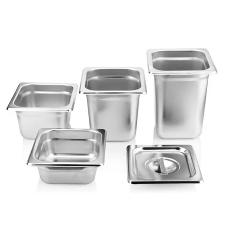 Thick Stainless Steel Gastronorm Pan American-Style Fractional Disk Rectangular shi wu pen 1/9 1/6 1/4 1/3
Thick Stainless Steel Gastronorm Pan American-Style Fractional Disk Rectangular shi wu pen 1/9 1/6 1/4 1/3