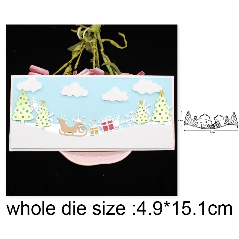 Christmas Winter Scene Border Metal Cutting Dies Stencil for DIY Scrapbooking dies Paper Album Card Embossing Die Cut craft dies
Christmas Winter Scene Border Metal Cutting Dies Stencil for DIY Scrapbooking dies Paper Album Card Embossing Die Cut craft dies