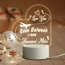 Lover's Gift for Girlfriend/Boyfriend Eternal Everlasting Miss LED Acrylic Night Light Room Decor Distant Can't Stop Us Loving
Lover's Gift for Girlfriend/Boyfriend Eternal Everlasting Miss LED Acrylic Night Light Room Decor Distant Can't Stop Us Loving