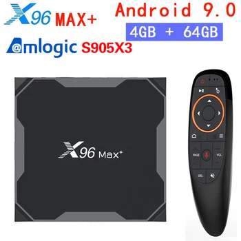 X96 Max plus Smart TV Box Android9.0 Amlogic S905X3 Quad Core 4GB 64GB 2.4G&5G Wifi BT 1000M 8K HD Youtube Set top box
X96 Max plus Smart TV Box Android9.0 Amlogic S905X3 Quad Core 4GB 64GB 2.4G&5G Wifi BT 1000M 8K HD Youtube Set top box