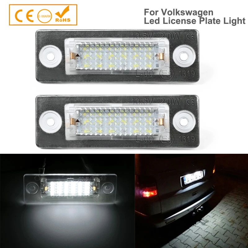 2Pcs LED License Number Plate Light Lamps For VW Passat B5 B6 Caddy Golf Plus MK4 MK5 Transporter T5 T6 Touran Jetta Syncro
2Pcs LED License Number Plate Light Lamps For VW Passat B5 B6 Caddy Golf Plus MK4 MK5 Transporter T5 T6 Touran Jetta Syncro