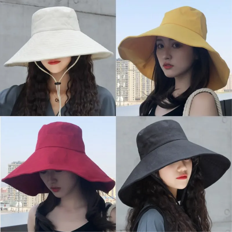 Japanese-style Literature And Art Bucket Hat Women's Korean-style Versatile Sun-resistant Solid Color Large Brimmed Hat Light Bo
Japanese-style Literature And Art Bucket Hat Women's Korean-style Versatile Sun-resistant Solid Color Large Brimmed Hat Light Bo