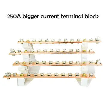 250A More-In-More-Out Terminals Line Distribution Box Current Connection Brass Screw Terminal Block
250A More-In-More-Out Terminals Line Distribution Box Current Connection Brass Screw Terminal Block