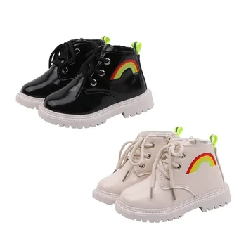 New Baby Girls Boys Lace-Up Shoes Walking Shoes Winter Children Casual Leather Rainbow Print Martins Boots 
New Baby Girls Boys Lace-Up Shoes Walking Shoes Winter Children Casual Leather Rainbow Print Martins Boots