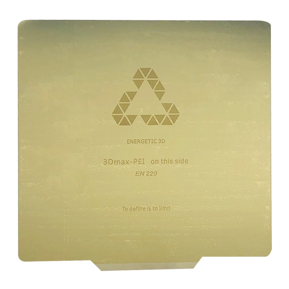 ENERGETIC New 220x220mm Double-sided PEI Spring Steel Sheet Heat Bed Build Plate with magnets for Anet A8,Wanhao,Ender-5 Hot Bed
ENERGETIC New 220x220mm Double-sided PEI Spring Steel Sheet Heat Bed Build Plate with magnets for Anet A8,Wanhao,Ender-5 Hot Bed