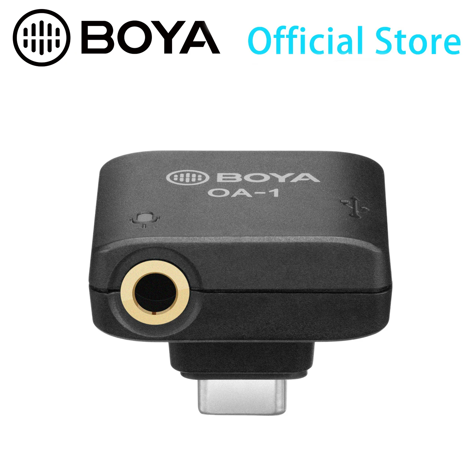Фото BOYA OA-1 мини аудио адаптер 3 5 мм TRS на Type-C для DJI OSMO™Зарядка и передача данных